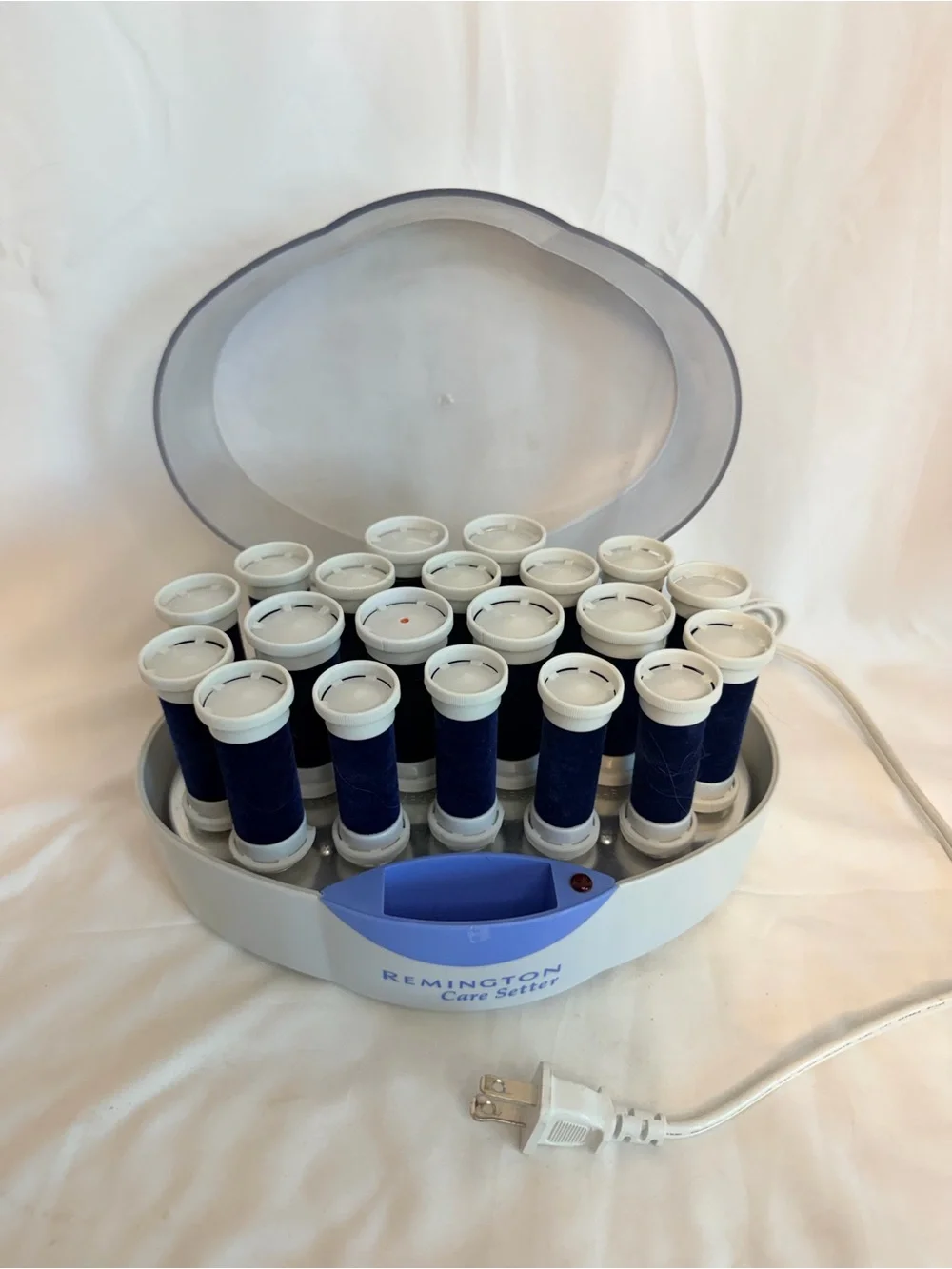 Remington Care Setter Hot Rollers Velvet Flocked Wax Core KF-20N W/ 20 Clips